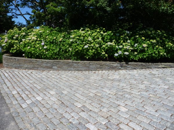 Colonial Wall and Granite Cobble